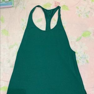 Lululemon Green Racerback Tank Top
